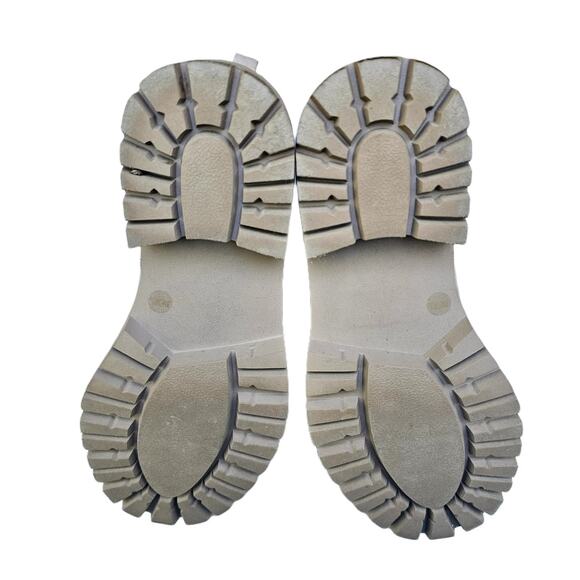 Lug Sole Chelsea Boots Tan Leather Lucky Brand Eabile Size 8 Chunky Platform - Picture 11 of 13